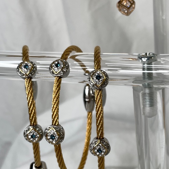 Cable/Rope Bangle with Evil Eye - Picture 11 of 15